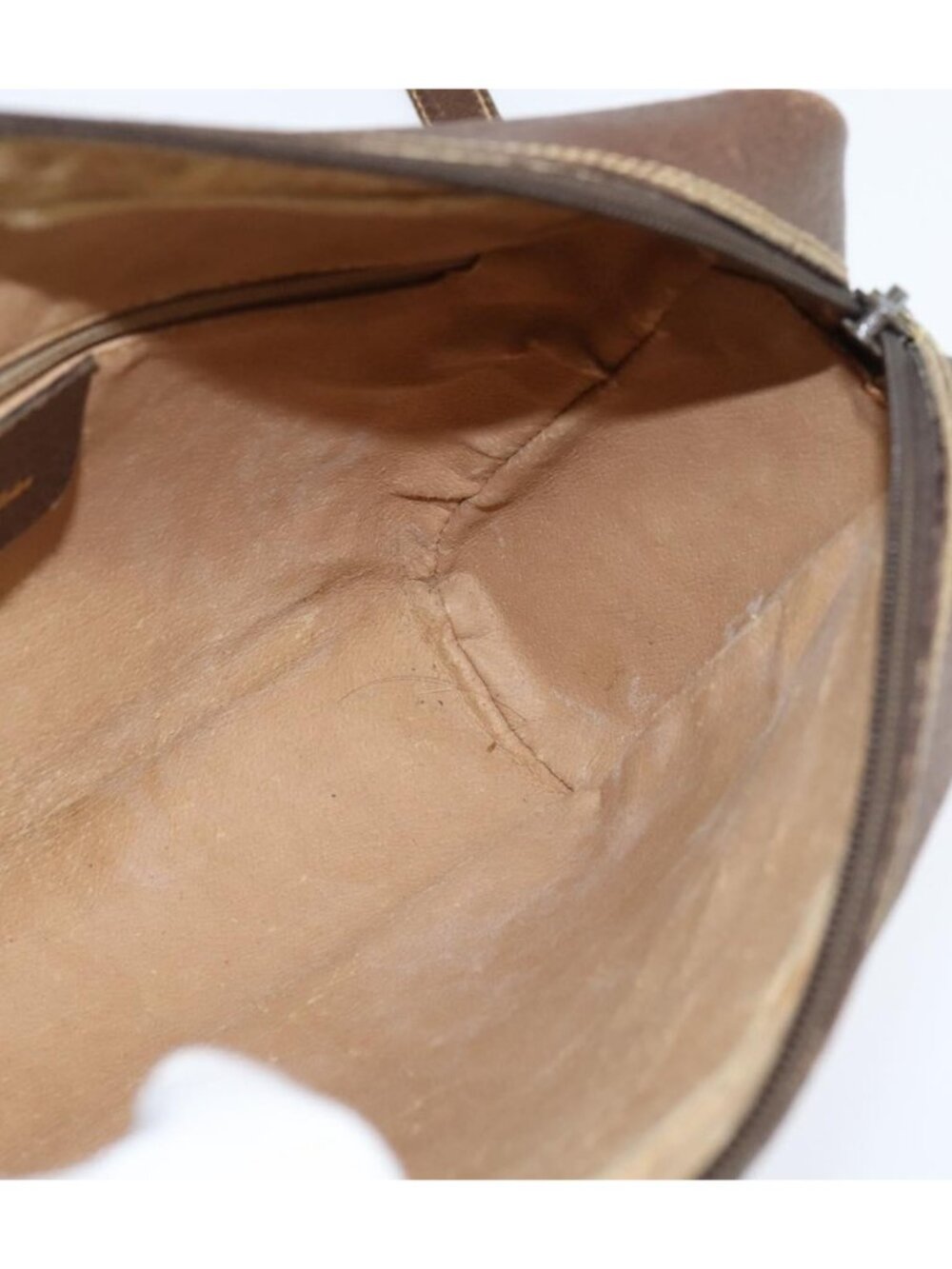 GUCCI GG Supreme Web Sherry Line Bag PVC Beige Gold 40 02 088 - Picture 13 of 16